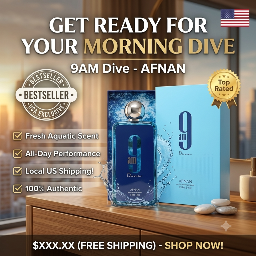 Home Bar Accessories - Afnan 9 AM Dive EDP 100ml
