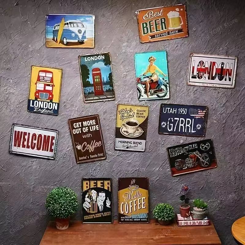 Metal Wall Art Decor 2D Flat I – обзор и цена Home Bar Cafe