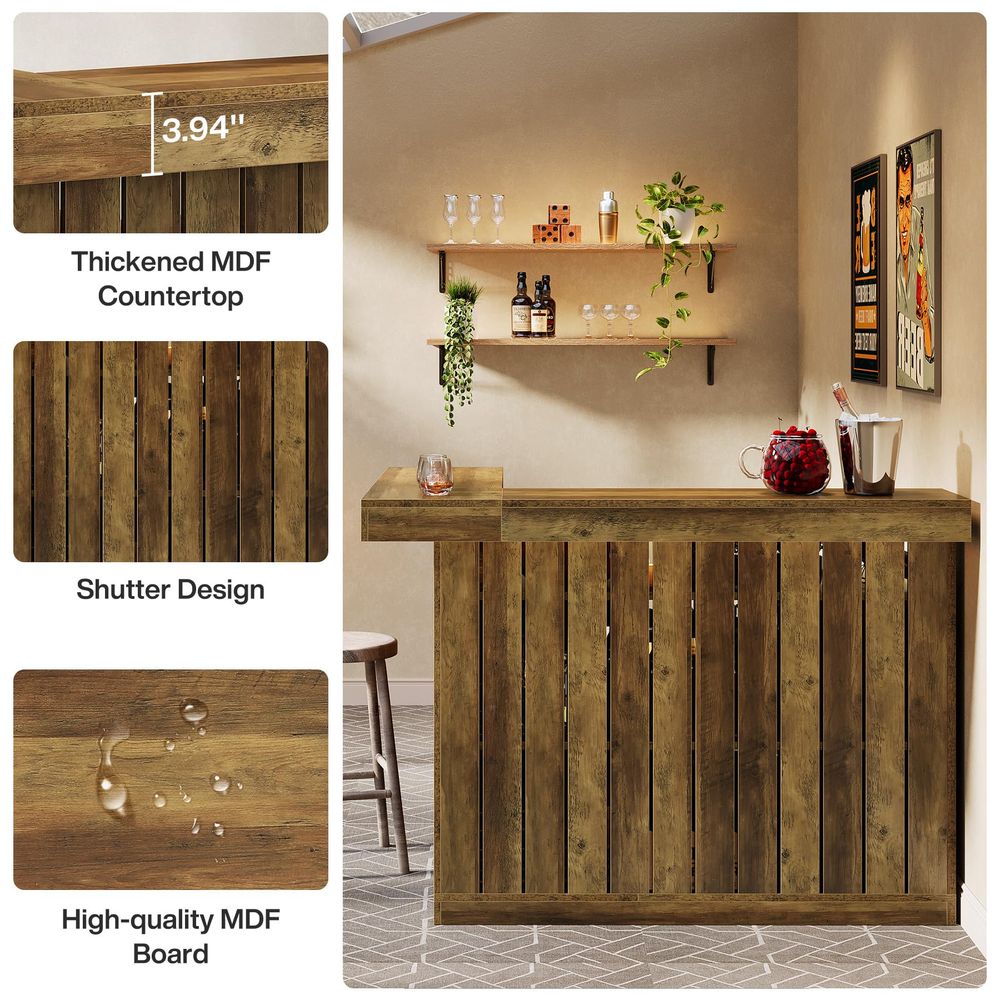Home Bar Unit, L Shaped Bar Ta – обзор и цена Home Bar Shelves
