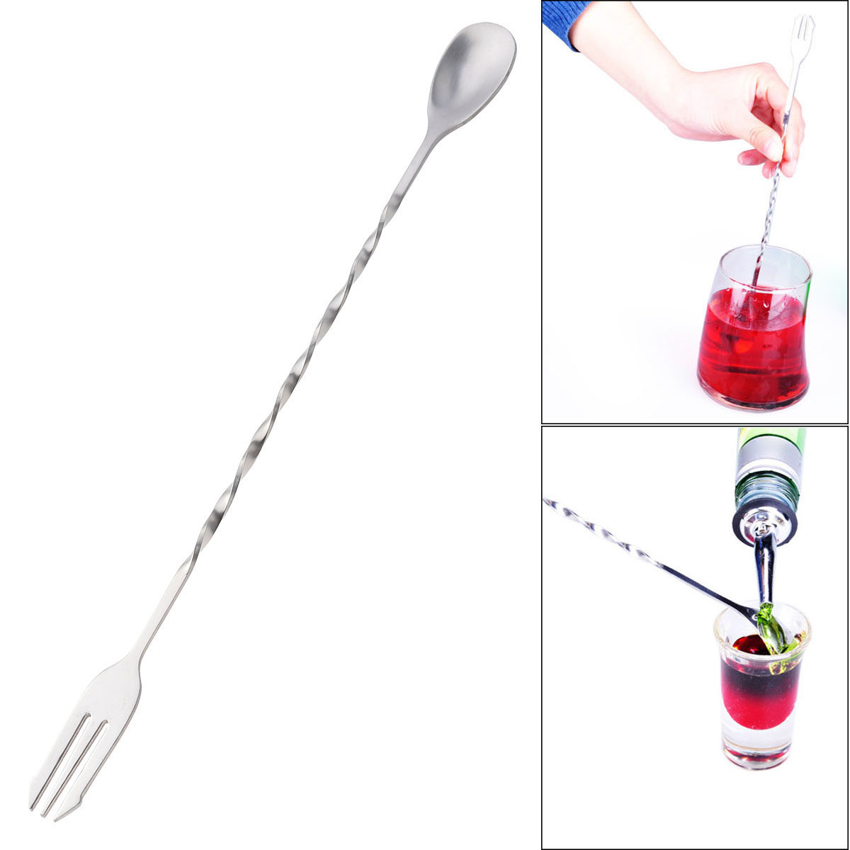 32Cm Stainless Steel Swizzle S – обзор и цена Bar Spoon Twisted
