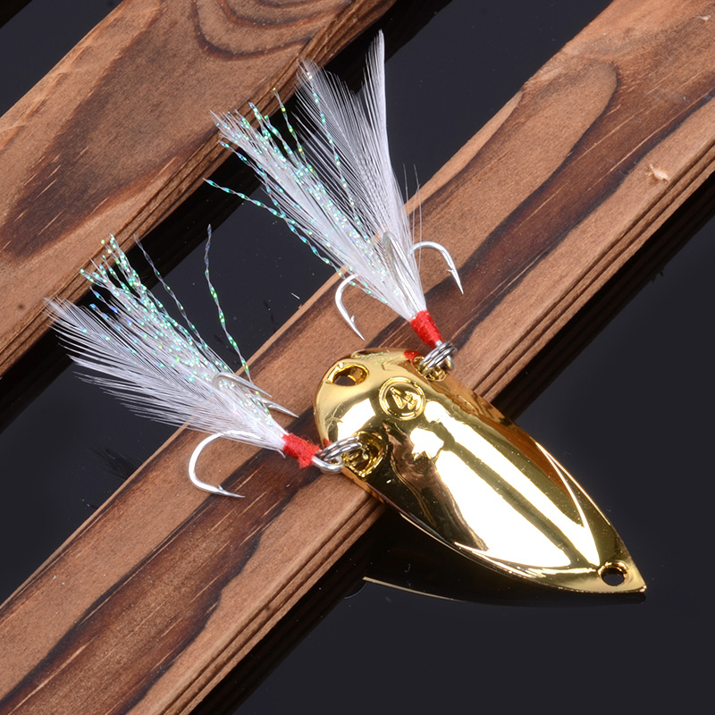 4pcs Fishing lures spoon metal – обзор и цена Jigger Double Sided