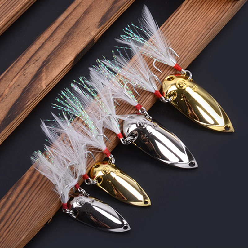 4pcs Fishing lures spoon metal – обзор и цена Jigger Double Sided