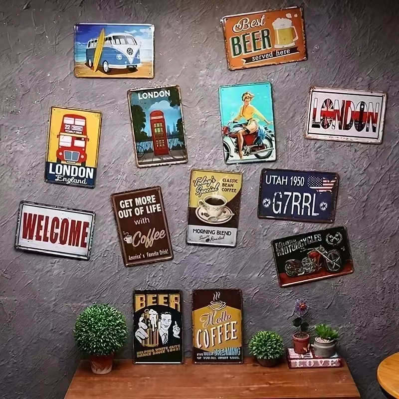 （2D Tin painting）Funny Retro M – обзор и цена Home Bar Cafe