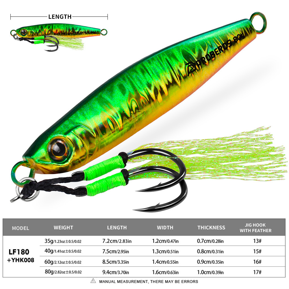 LHFSH 35g-80g Long Cast Metal  – обзор и цена Jigger Double Sided
