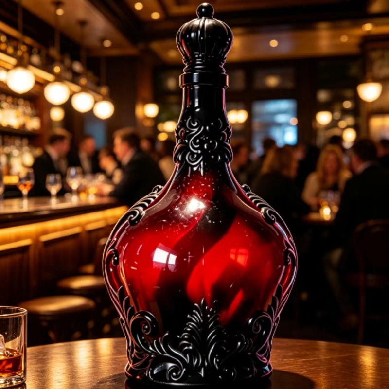 Ornate Embossed Crown Glass De – обзор и цена Home Bar Shelves