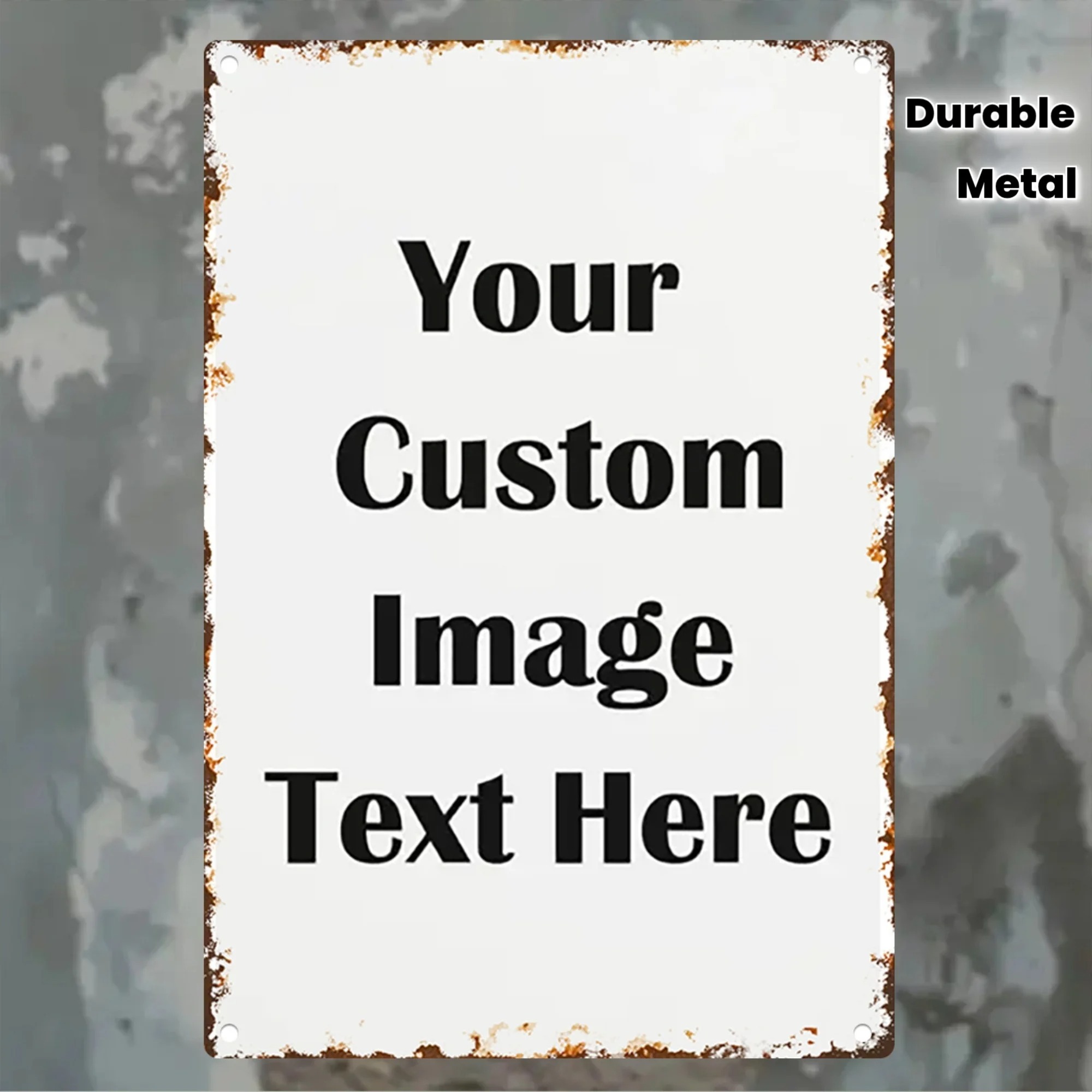 Custom Photo & Text Tin Sign - – обзор и цена Home Bar Accessories