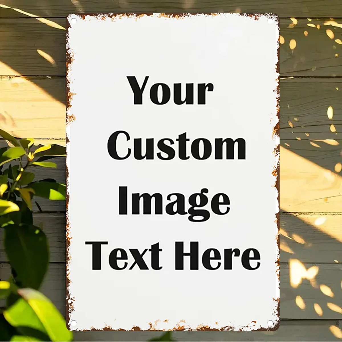 Custom Photo & Text Tin Sign - – обзор и цена Home Bar Accessories