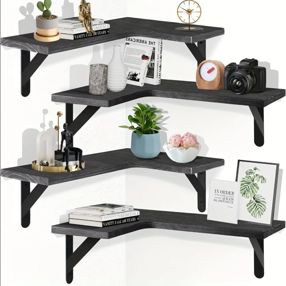 Natural Wood Grain Floating Sh – обзор и цена Home Bar Shelf