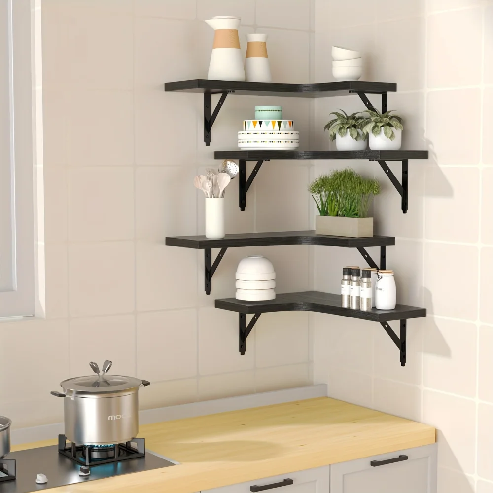 Natural Wood Grain Floating Sh – обзор и цена Home Bar Shelf