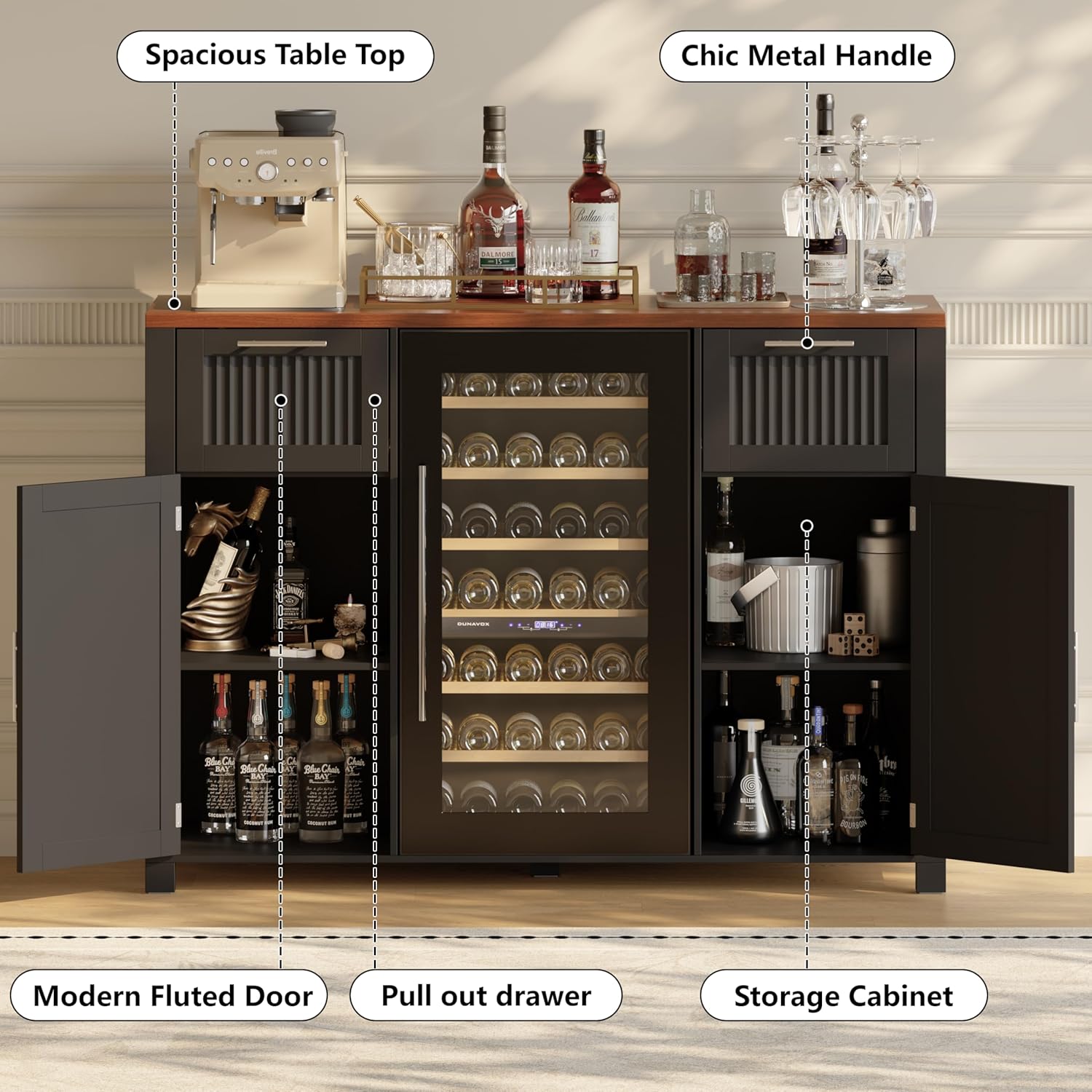 Large Coffee Bar Cabinet Fridg – обзор и цена Home Bar And Fridge