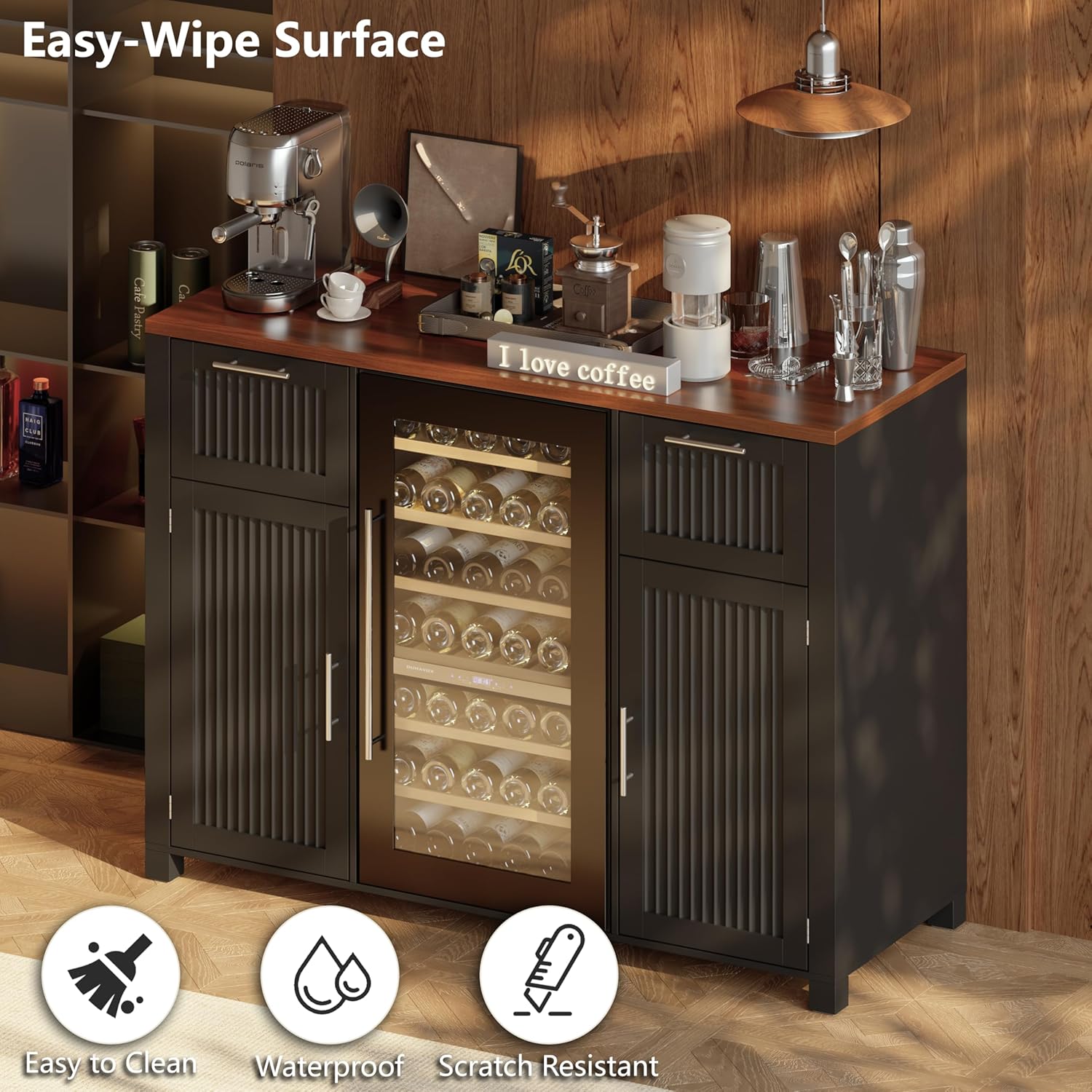 Large Coffee Bar Cabinet Fridg – обзор и цена Home Bar And Fridge