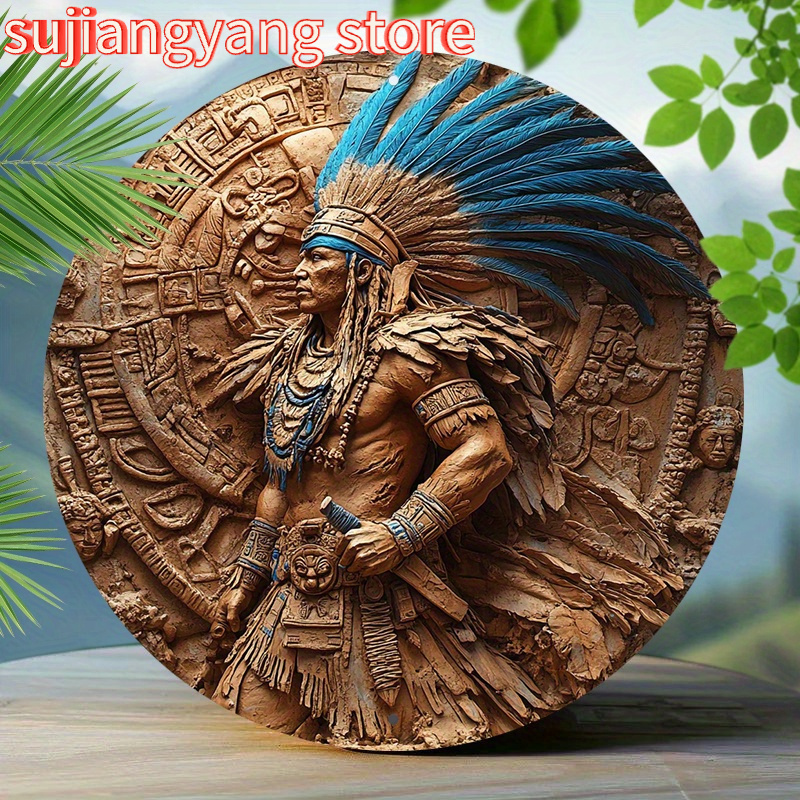 1pc Aztec Warrior 8-Inch Round – обзор и цена Home Bar Accessories