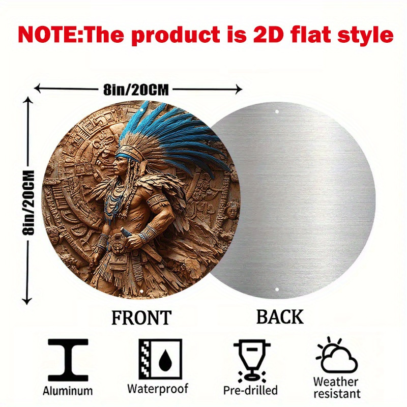 1pc Aztec Warrior 8-Inch Round – обзор и цена Home Bar Accessories