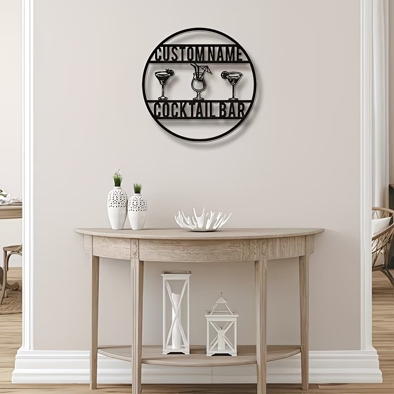 Custom Name Cocktail Bar Sign, – обзор и цена Home Bar Cafe