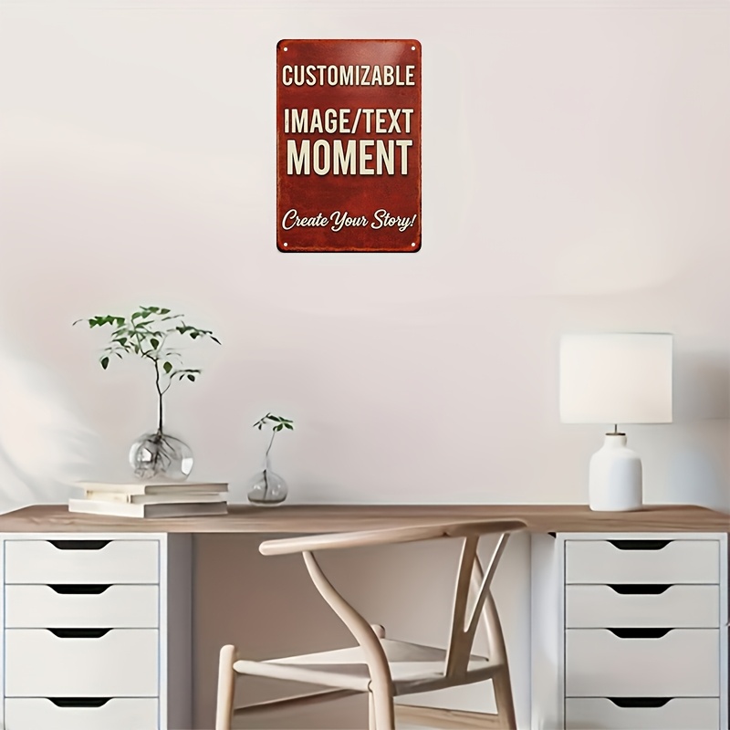 Customizable Image/Text Metal  – обзор и цена Home Bar Cafe
