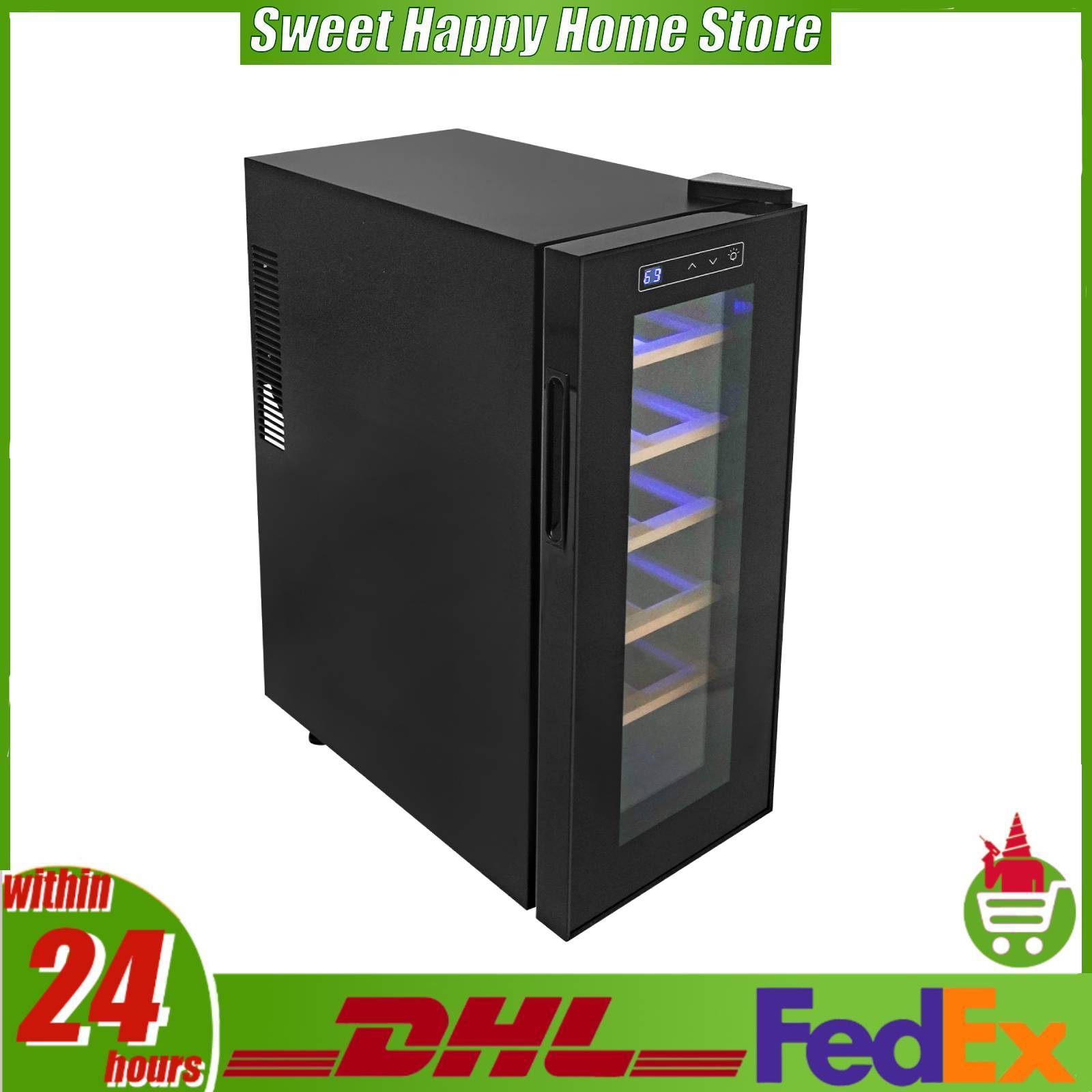 12 Bottle Wine Fridge, Freesta – обзор и цена Home Bar Shelves