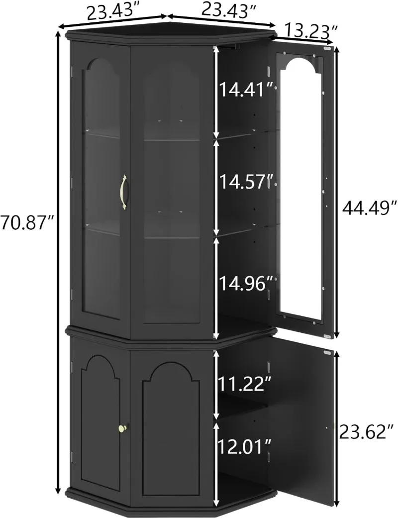 Gyfimoie Corner Bar Cabinet w/ – обзор и цена Home Bar Shelves