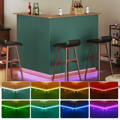 Green Fluted L-Shape Corner Ba – обзор и цена Home Bar And Fridge