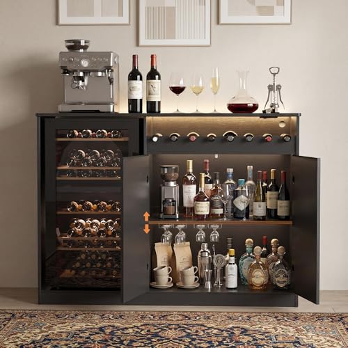 53 Inch L-Shape Contemporary B – обзор и цена Home Bar And Fridge