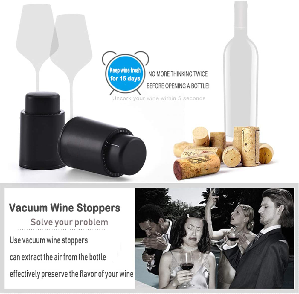 Vacuum Wine Bottle Stopper Sea – обзор и цена Wine Preservation Pump