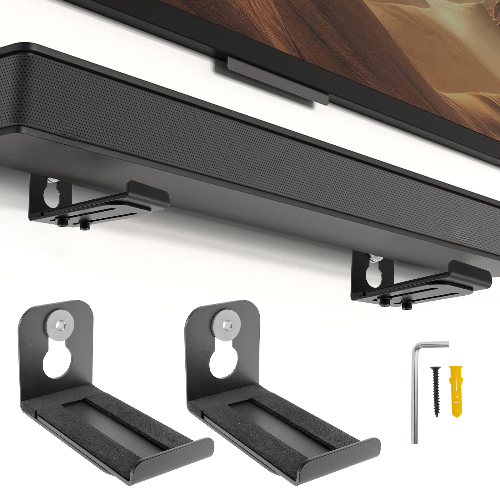 2Pcs Soundbar Speaker Stands W – обзор и цена Home Bar Accessories