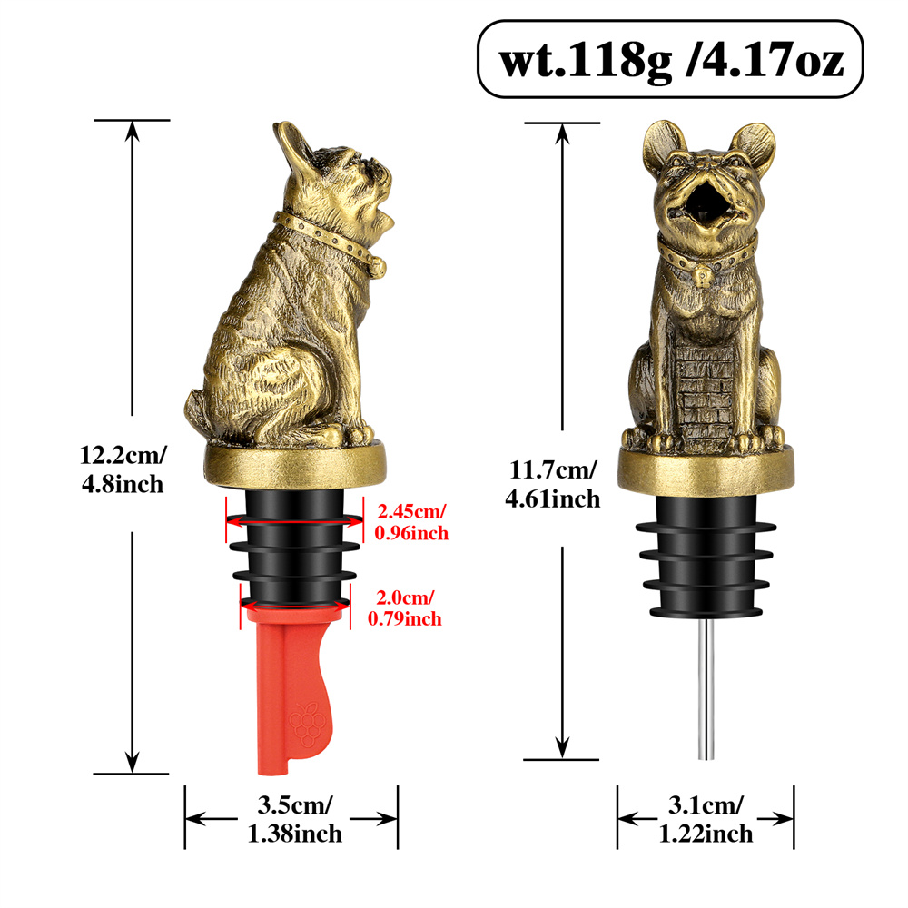 Cute French Bulldog Wine Pouer – обзор и цена Wine Preservation Pump