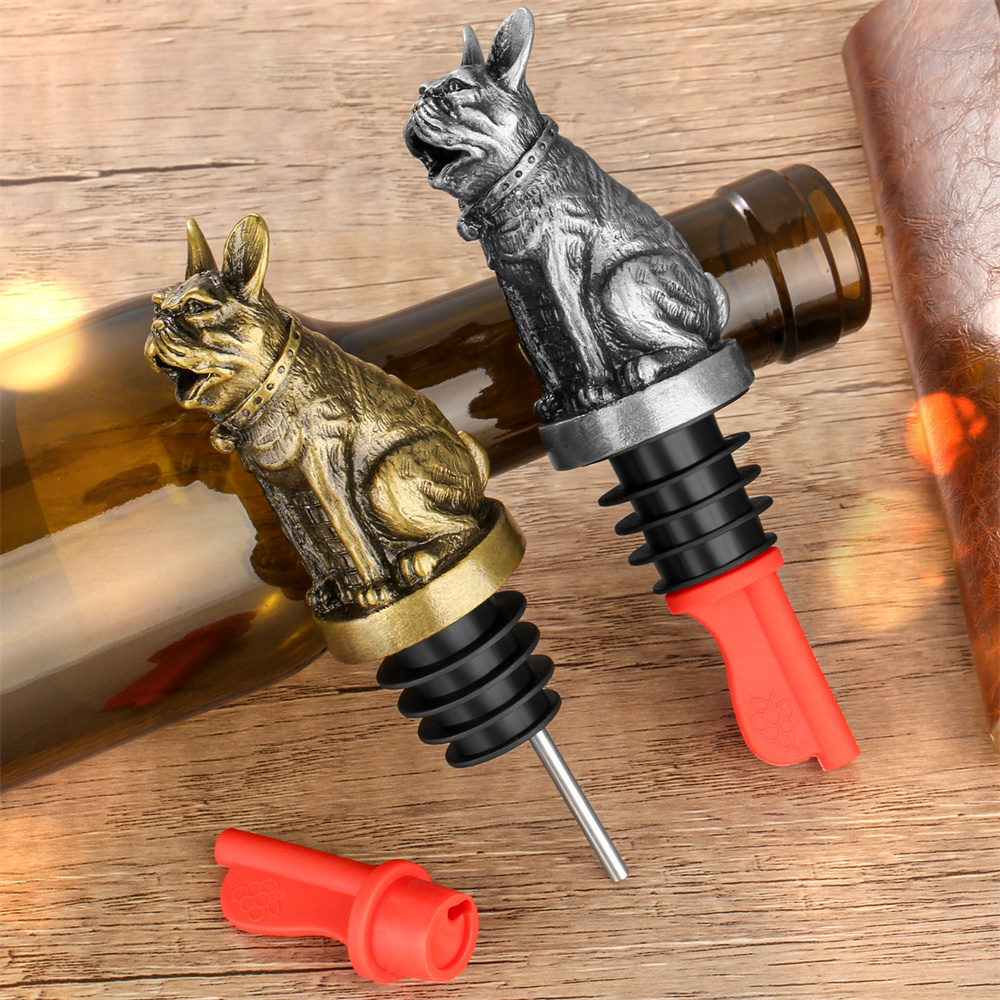 Cute French Bulldog Wine Pouer – обзор и цена Wine Preservation Pump