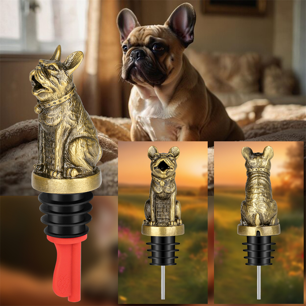 Cute French Bulldog Wine Pouer – обзор и цена Wine Preservation Pump