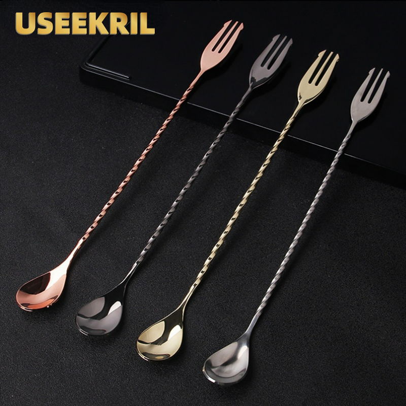 30 40 50cm Bar Spoon With Fork – обзор и цена Bar Spoon Twisted