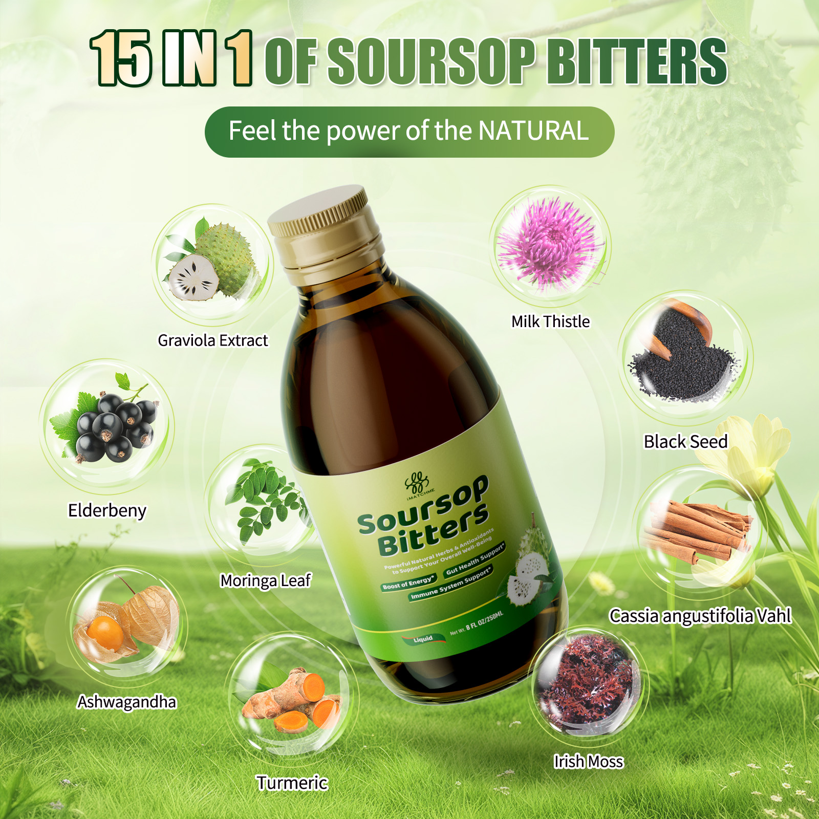 Soursop Bitters Liquid 500ML,  – обзор и цена Bitters Bottle Set