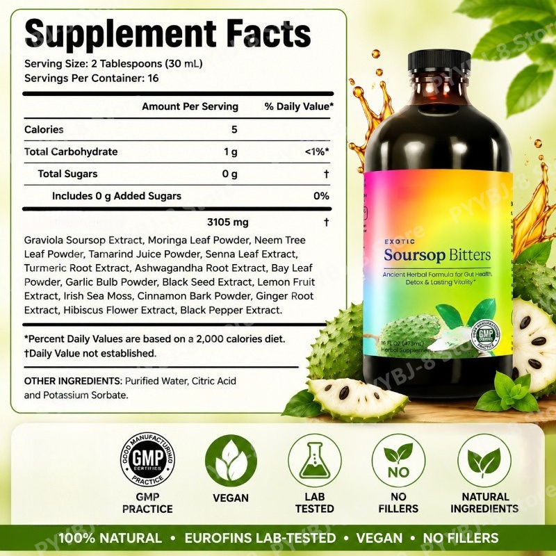 Soursop Bitters Drops Liquid 4 – обзор и цена Bitters Bottle Set