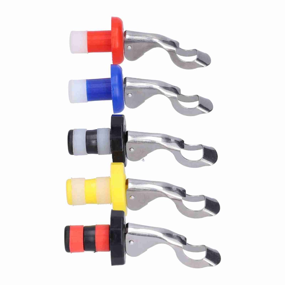 5pcs Silicone Wine Bottle Plug – обзор и цена Wine Preservation Pump