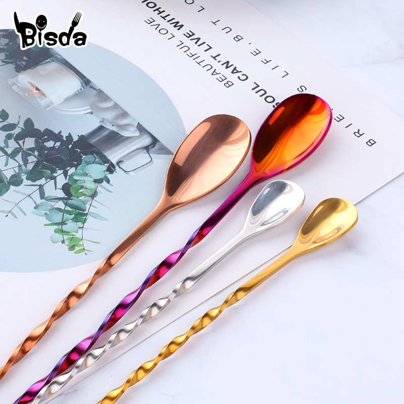 Cocktail Bar Spoons with Fork, – обзор и цена Bar Spoon Twisted