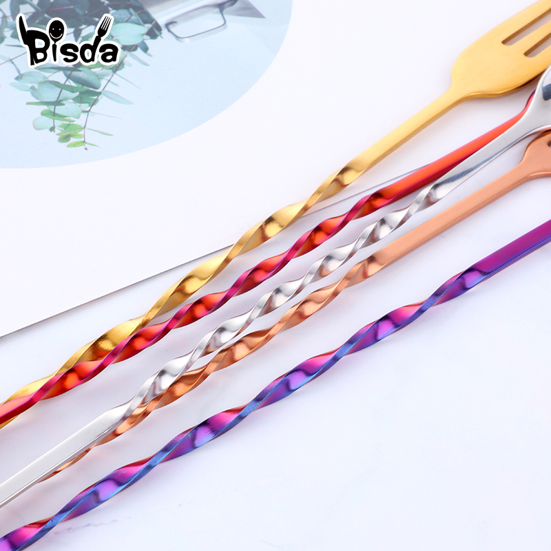 Cocktail Bar Spoons with Fork, – обзор и цена Bar Spoon Twisted