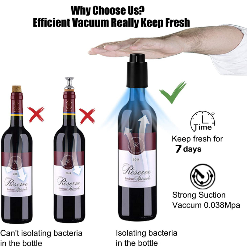 LMETJMA Wine Bottle Stoppers R – обзор и цена Wine Preservation Pump